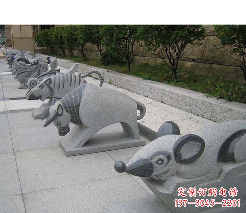 运城十二生肖动物雕塑