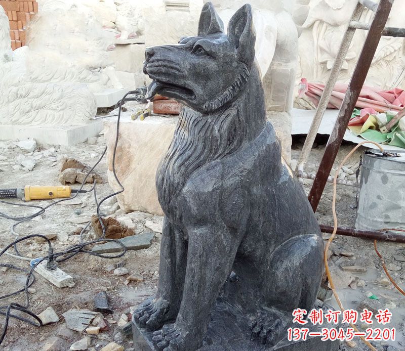 运城狗雕塑，以自然主题展现美丽艺术