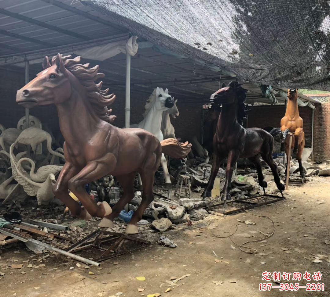 运城精美马头铜雕塑