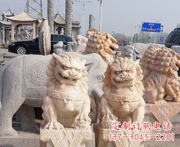 运城中领雕塑狮子石雕,传承经典,赋予新生
