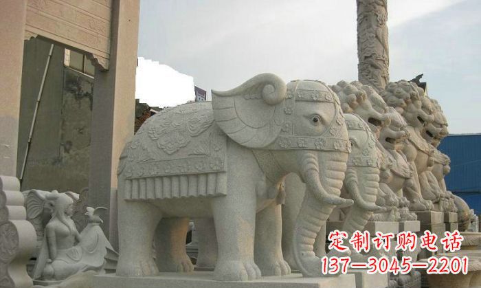 运城产品名称优雅雕塑大象招财雕塑