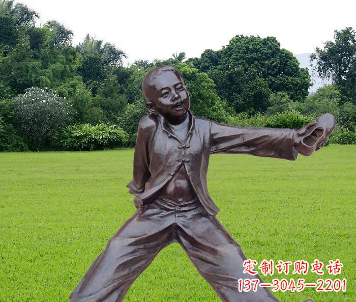 运城优雅动人的儿童铜雕
