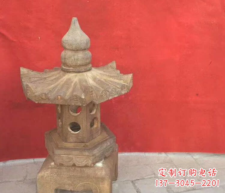 运城景观仿古石灯雕塑