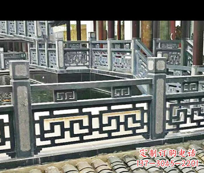 运城中领雕塑精致仿古石栏板