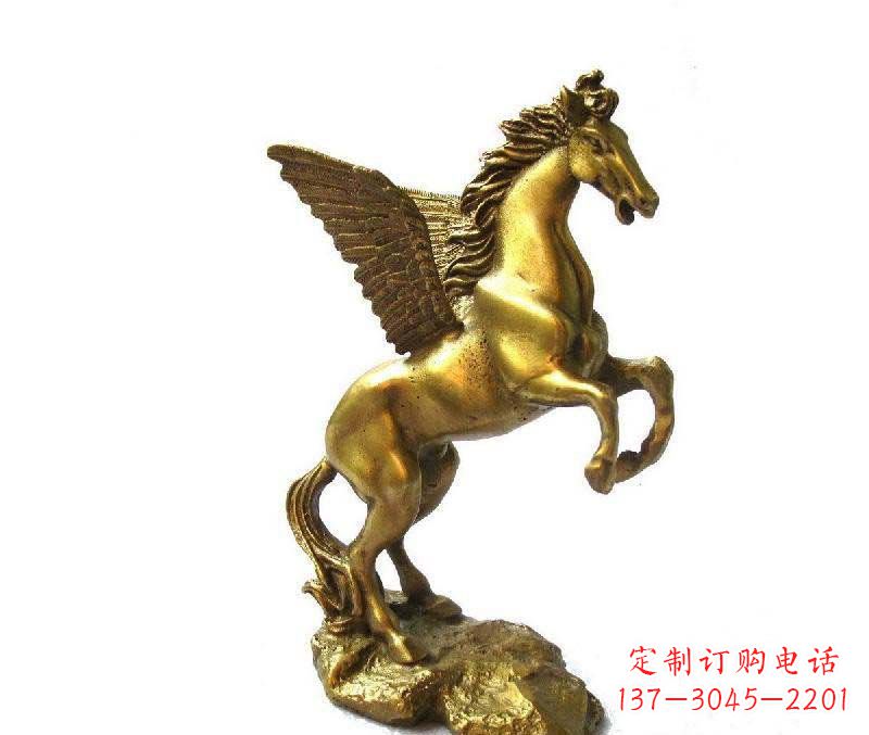 运城公园飞马动物铜雕