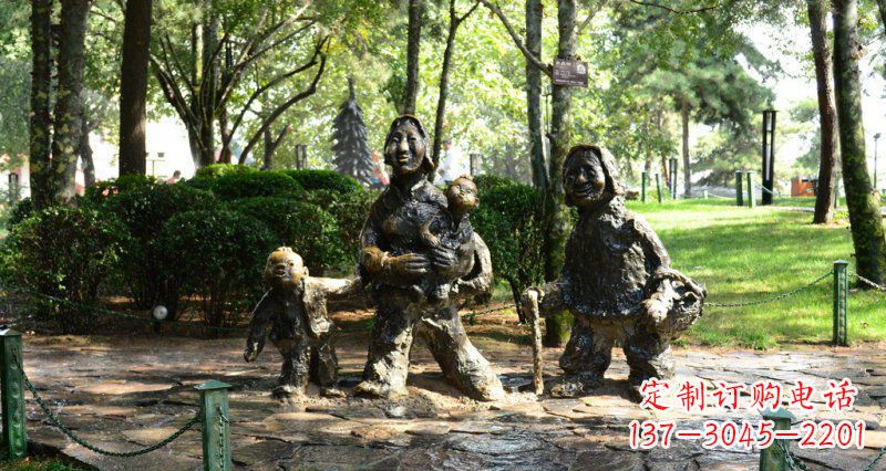 运城中领雕塑 小孩铜雕定制