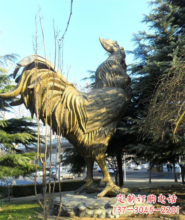运城艺术级公鸡大型铜雕