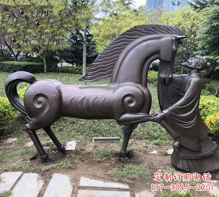 运城展现历史名人的铜雕雕塑