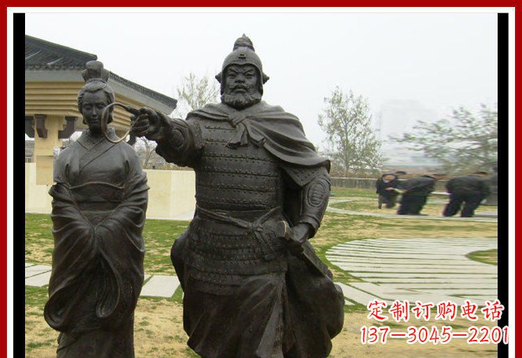运城灵巧雄姿,威武将军铜雕塑