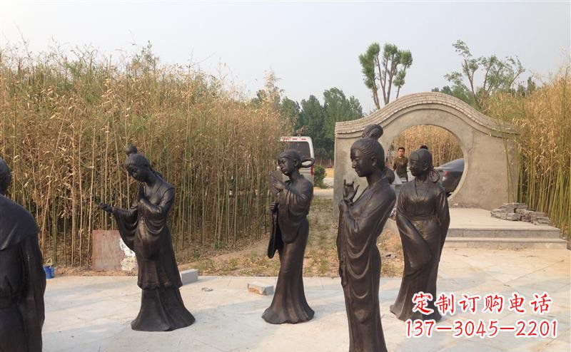 运城古典雅致女人铜雕