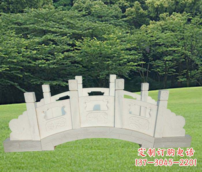 运城公园汉白玉石拱桥