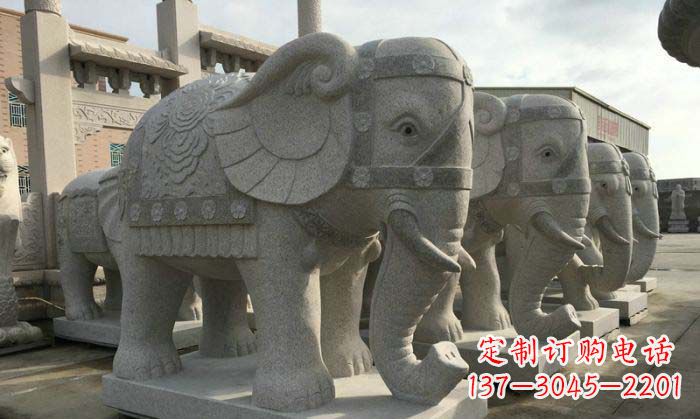运城庄严雄伟的大象石雕