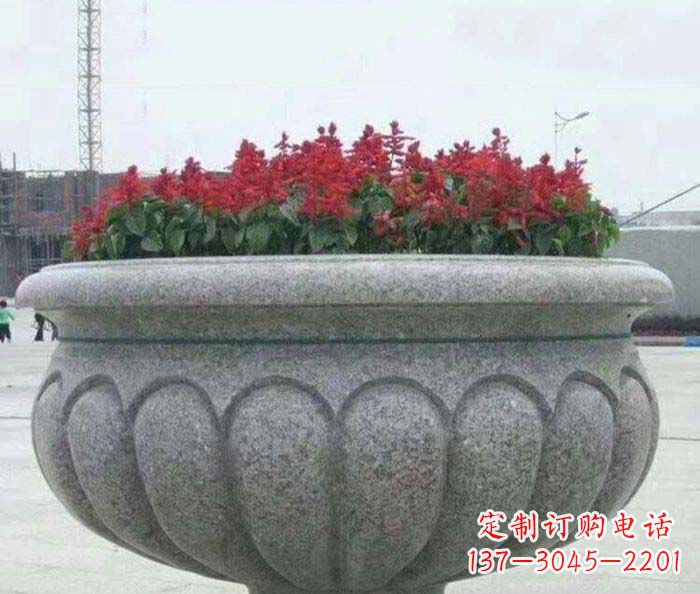 运城精美大理石花盆雕塑
