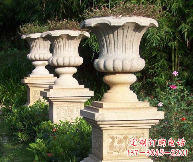 运城高质量大理石花盆石雕
