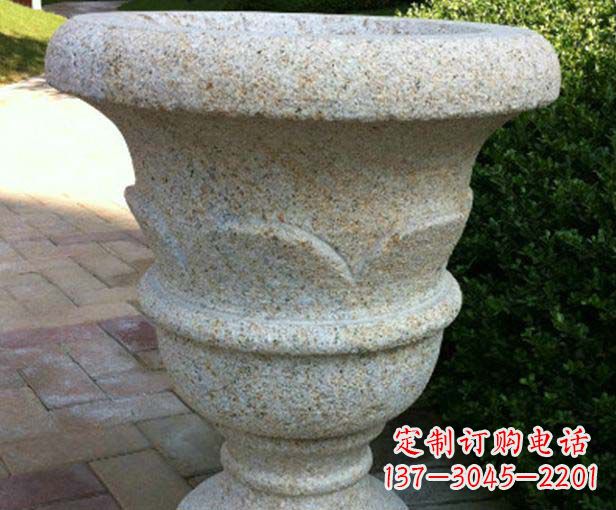 运城大理石花盆石雕,为您的景观添色彩