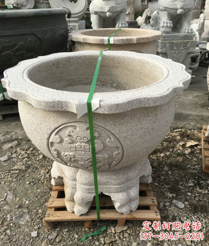 运城高品质大理石水缸雕塑
