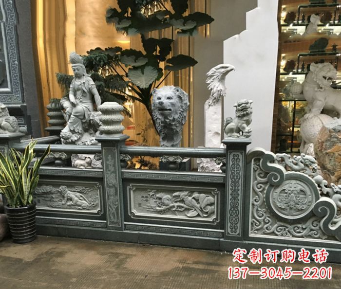 运城精美仿古石栏板雕塑