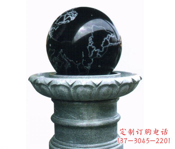 运城风水球喷泉石雕——营造悠然自在的公园氛围