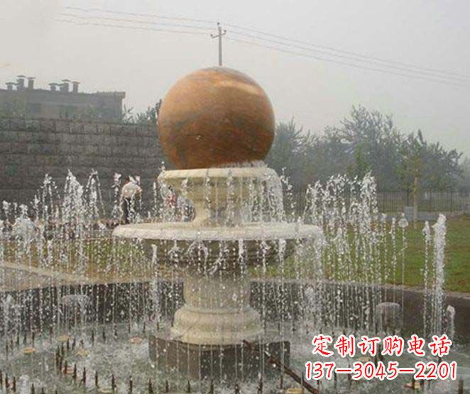 运城艺术品级风水球喷泉石雕