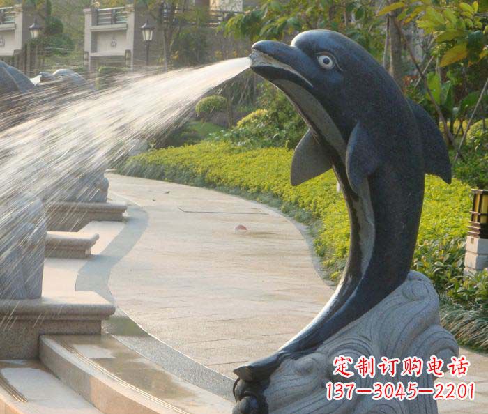 运城现代公园景观海豚雕塑