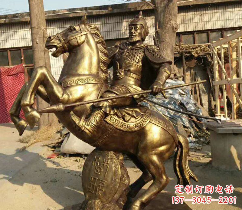 运城高雅精美的骑马铜雕