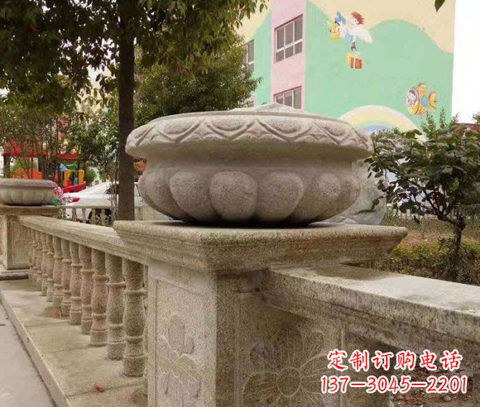 运城砂岩花盆雕塑