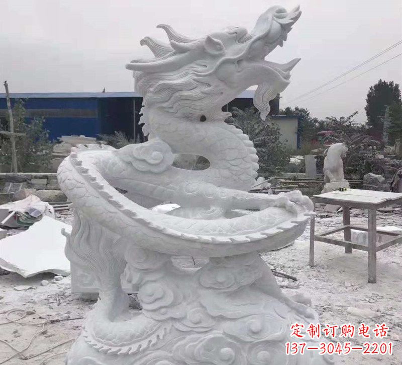 运城精美盘龙石雕塑
