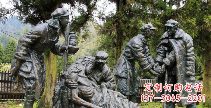 运城红军铜雕,宣扬时代之精神