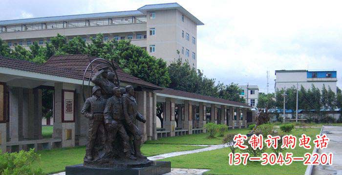运城风采勇猛军人铜雕