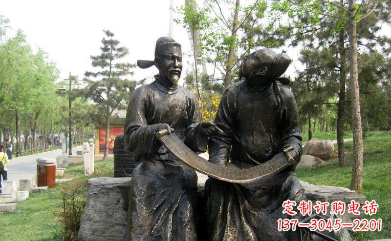 运城传承经典,定制古典唐代人物小品铜雕
