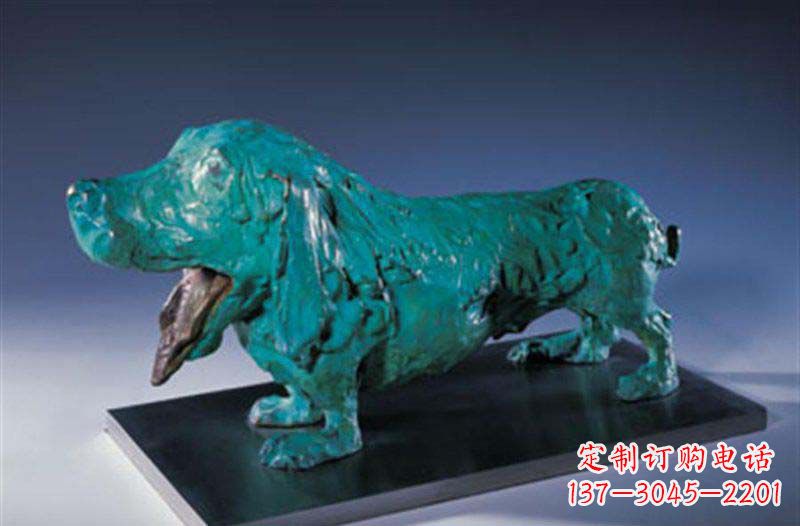 运城柯基狗铜雕艺术品