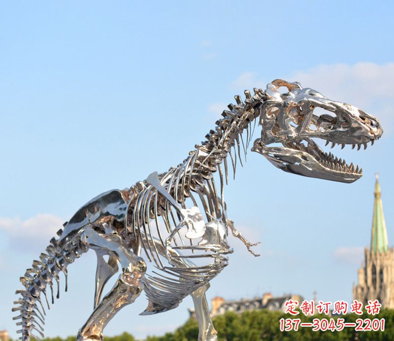 运城不锈钢恐龙雕塑展现自然之美