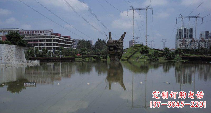 运城室外公园铜雕龙雕塑