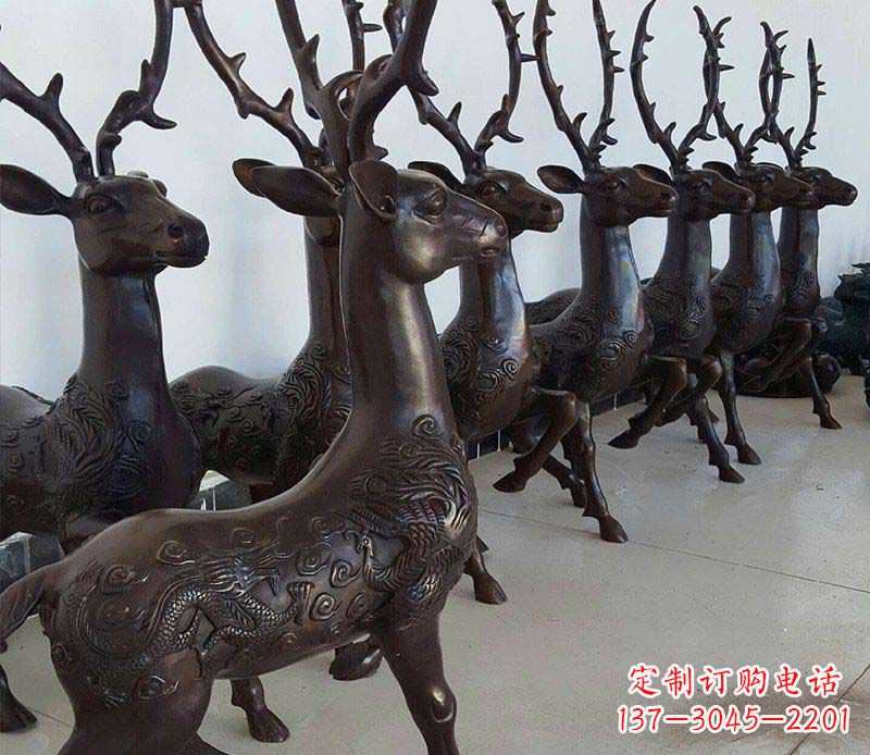 运城产品名称精美梅花鹿铜雕