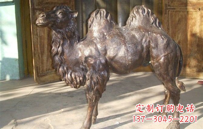运城公园骆驼铜雕222