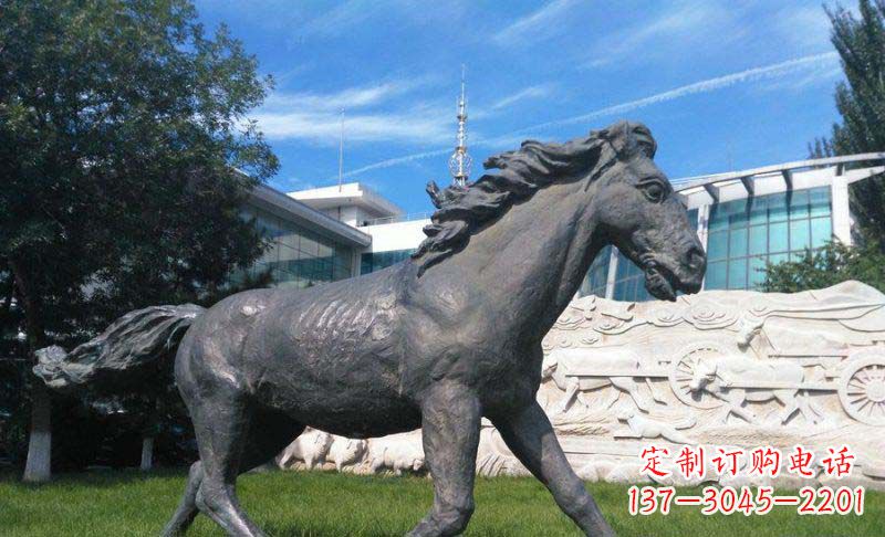 运城马动物铜雕塑