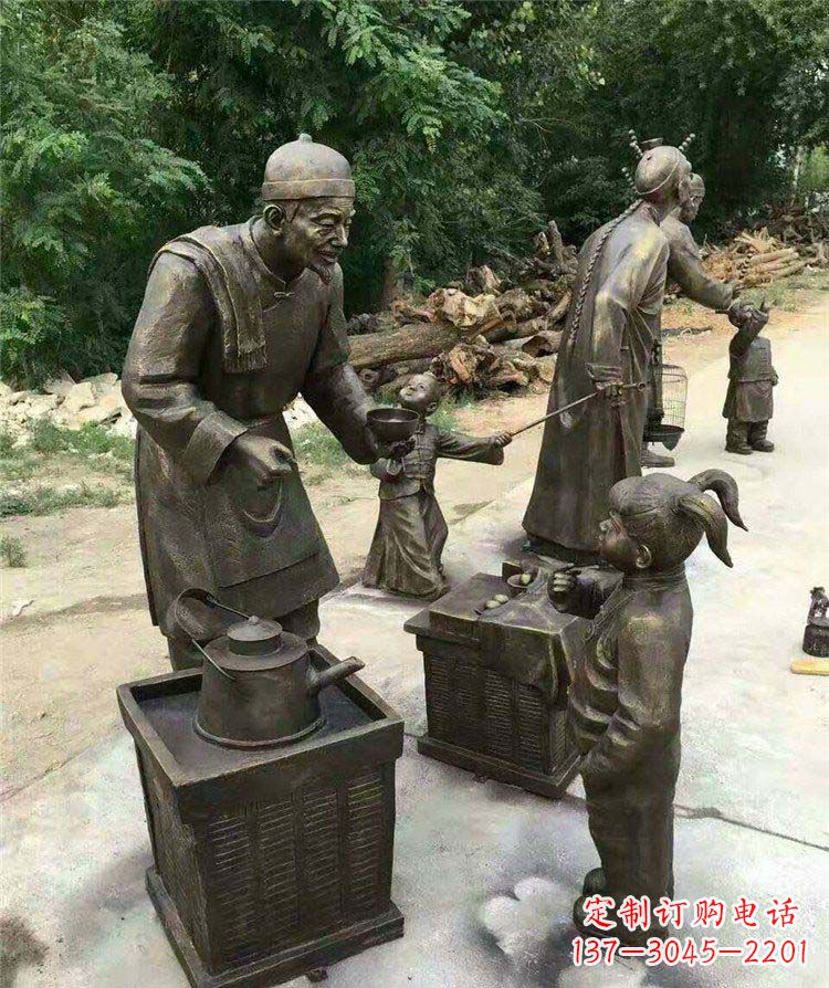 运城精美可爱的小女孩铜雕