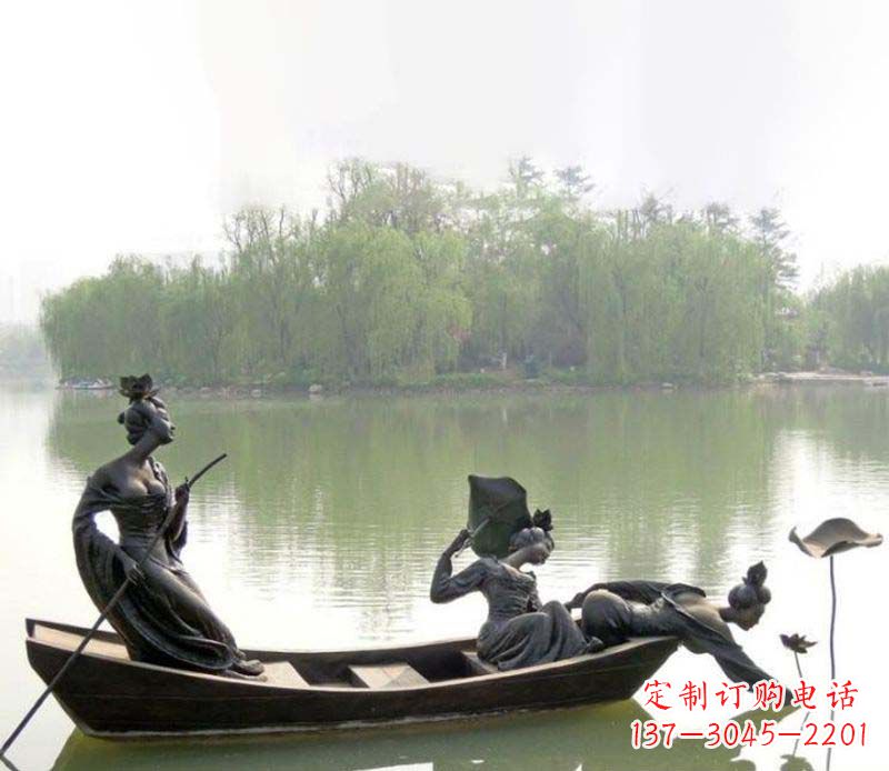 运城百年静静秀—美女铜雕