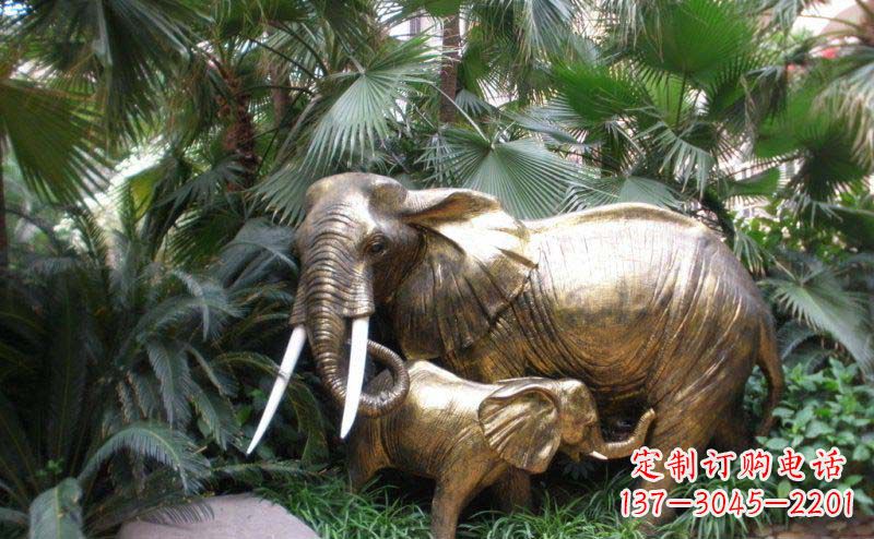运城中领雕塑-大象铜雕定制