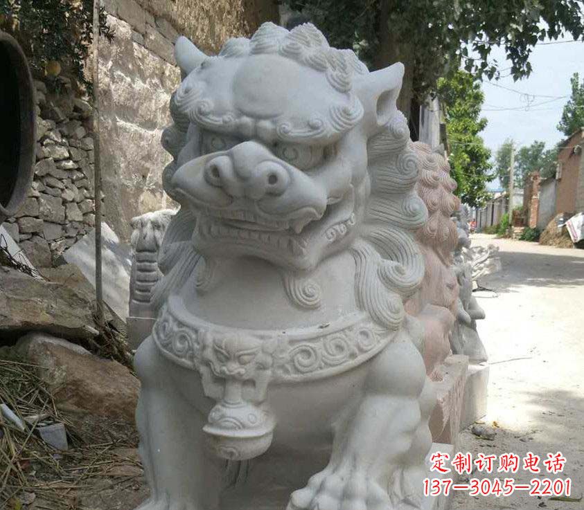 运城中领雕塑母子狮子石雕
