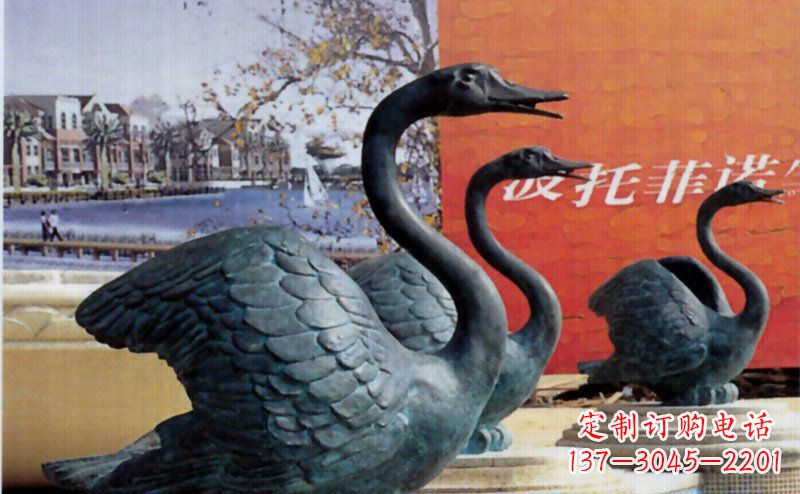 运城优质青铜天鹅雕塑