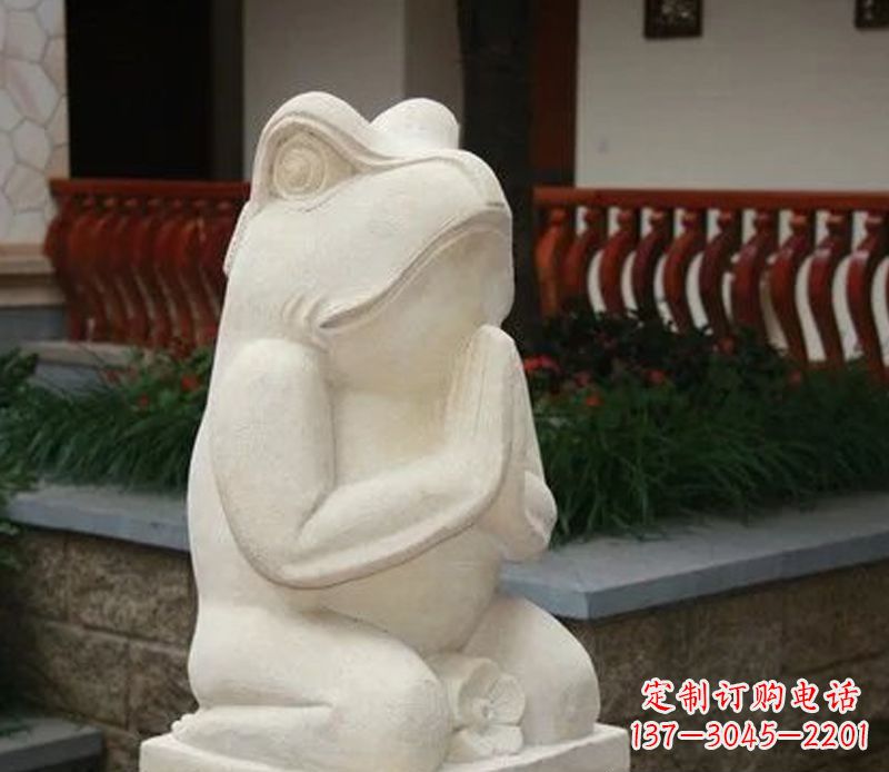运城中领雕塑精美绝伦的青蛙石雕