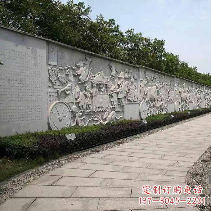 运城领雕塑 | 十二生肖文化浮雕