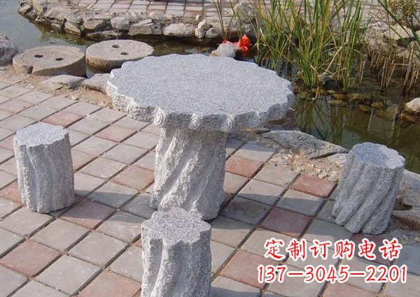 运城公园石桌凳雕塑