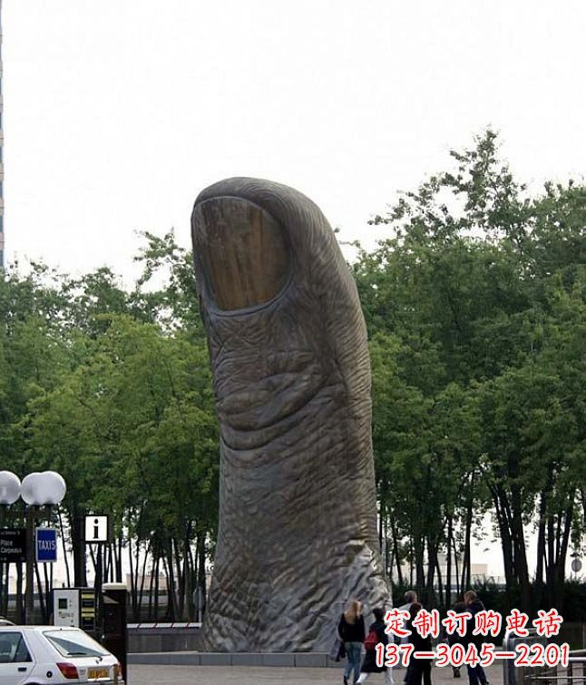 运城中领雕塑大拇指铜雕竖立景观