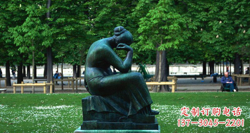 运城经典精美女人铜雕