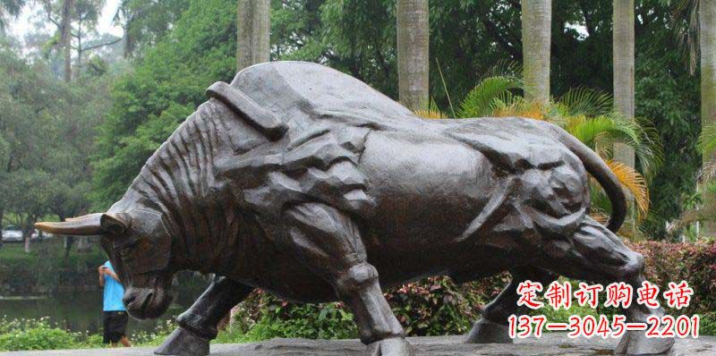 运城拓荒牛精美铜雕