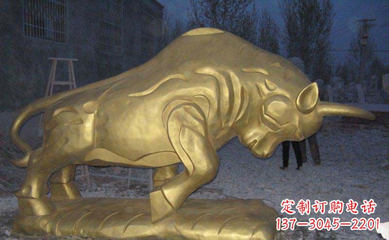 运城拓荒牛铜雕—瑰丽壮观的动物雕塑