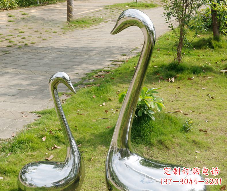 运城精美雕刻,静谧优雅——不锈钢天鹅雕塑