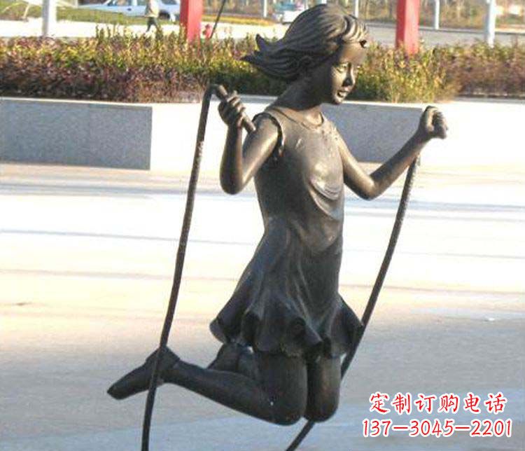 运城汇聚灵动的青春,唯美女孩铜雕